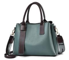 Bolsa verde musgo com alça