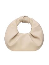 Bolsa Verdusa Ruched PU Leather Hobo Clutch Purse Apricot Bolsa Verdusa Ruched PU Leather Hobo Clutch Purse Apricot