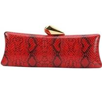 Bolsa Vermelho Python 10cm xc22cm x l 3cm pu0819