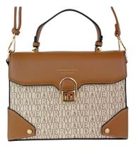 Bolsa Veryrio Monograma De Grife Luxo Alça Lado E Mão Oferta Bolsa Veryrio Monograma De Grife Luxo Alça Lado E Mão Oferta