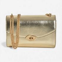 Bolsa Via Marte Crossbody Dourada Bolsa Via Marte Crossbody Dourada