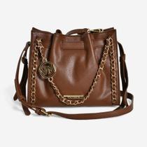 Bolsa Via Marte Hobo Média Marrom Bolsa Via Marte Hobo Média Marrom