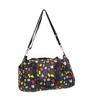 Bolsa Viagem Academia Preta Partes Corpo Mickey 22x43x25cm Disney Bolsa Viagem Academia Preta Partes Corpo Mickey 22x43x25cm Disney
