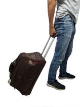 Mala Bolsa Viagem Sacola De Mão Dobrável 75 Litros Impermeável Grande  Rodinha Alça Transversal Preta Reforçada Clio Original no Shoptime