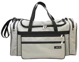 Bolsa Viagem LS Bolsas Rip Stop Cinza com 5 divisões - BV6457