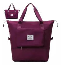 Bolsa Viagem Sacola Dobrável Grande Compartimento Prova Água Bolsa Viagem Sacola Dobrável Grande Compartimento Prova Água