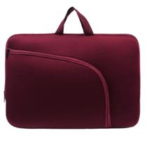 Bolsa Vinho Capa Case para Notebook 14.1 Neoprene Resistente à Água com Alça e Compartimento Externo