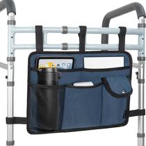 Bolsa Walker IBVIVIC com vários bolsos com porta-copos azul Bolsa Walker IBVIVIC com vários bolsos com porta-copos azul