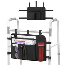 Bolsa Walker MoKo Walker Basket com suporte para copos de água preta Bolsa Walker MoKo Walker Basket com suporte para copos de água preta