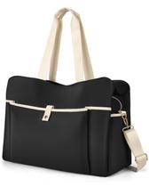 Bolsa Weekender, sacola grande Wedama, bolsa de ginástica para mulheres, preta
