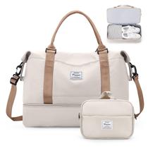 Bolsa Weekender SYCNB para mulheres com compartimento para sapatos e bolsa de higiene