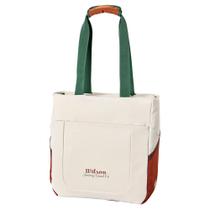 Bolsa Wilson Roland Garros Tote 2026 Off White e Marrom Bolsa Wilson Roland Garros Tote 2026 Off White e Marrom