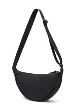 Bolsa YIKOEE Crescent Black Nylon para mulheres e homens a tiracolo