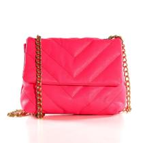 Bolsa Zariff Rosa Neon Em Couro J00036b