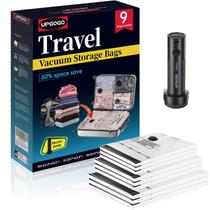 Bolsas a Vácuo para Viagem UPGOGO Kit com 9 Unidades e Bomba Elétrica
