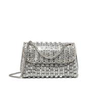 Bolsas clutch Sweetovo Strass para mulheres prateadas