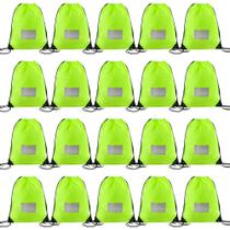 Bolsas com Cordão CODOBON 20 Unidades Verde Fluorescente 41x33cm