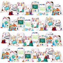 Bolsas com cordão Woanger Back to School 30 unidades 25x30 cm