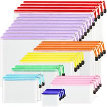 Bolsas com zíper VVCOIIROEI 32 unidades, 8 tamanhos, 8 cores, impermeáveis Bolsas com zíper VVCOIIROEI 32 unidades, 8 tamanhos, 8 cores, impermeáveis