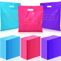 Bolsas de agradecimento Janlaugh 150 unidades com alça 40x45 cm roxa/azul/rosa