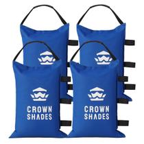 Bolsas de arena CROWN SHADES para patas de toldo 68 kg azul (sin rellenar)