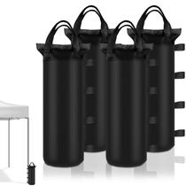 Bolsas de Arena PEASUG para Pesar Patas de Carpa 4 piezas Negro 6x20 cm
