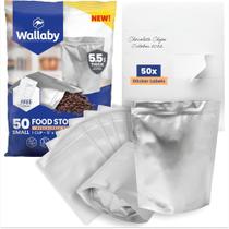 Bolsas de armazenamento de alimentos Wallaby 50 250 ml Gusset Mylar Bags
