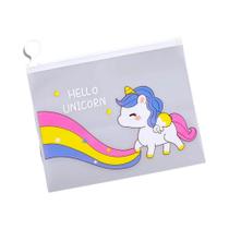Bolsas De Armazenamento De Cartoon De Unicórnio Fofas 10pcs 21x17cm Transparentes Com Zíper Para Bolsas De Armazenamento De Cartoon De Unicórnio Fofas 10pcs 21x17cm Transparentes Com Zíper Para
