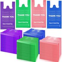 Bolsas de camiseta Thank You Kosiz 400 unidades com alças 28x15x53cm