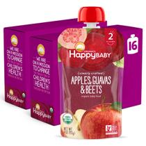 Bolsas de comida para bebês Happy Baby Organics Stage 2 118 ml (pacote com 16)