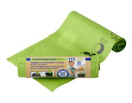 Bolsas de Compostaje RSI MAZE de 7 Litros (1.85 Galones) a Base de Maíz - 400 unidades