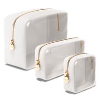 Bolsas de cosméticos Embla Clear, conjunto de 3 brancas para mulheres