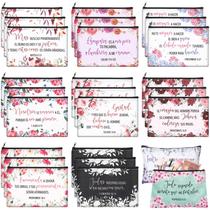 Bolsas de cosméticos Kacctyen Spanish Bible Christian Women x30