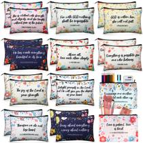 Bolsas de cosméticos Qeeenar Christian Makeup Bag Bible 24 unidades Bolsas de cosméticos Qeeenar Christian Makeup Bag Bible 24 unidades