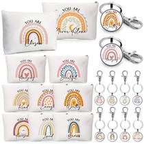 Bolsas de cosméticos Sieral Rainbow 20 unidades com chaveiros Inspirational Bolsas de cosméticos Sieral Rainbow 20 unidades com chaveiros Inspirational