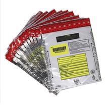 Bolsas de depósito bancário Nadex 23 x 30 cm com evidência de violação, pacote com 500 Bolsas de depósito bancário Nadex 23 x 30 cm com evidência de violação, pacote com 500