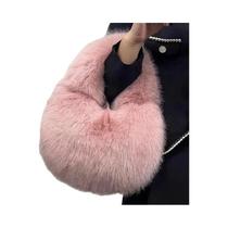 Bolsas De Designer Femininas Em Pelúcia Macia Em Forma De Meia-Lua, Luxuosas E Pequenas, Bolsas De