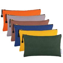 Bolsas de ferramentas ANPHSIN Canvas, pacote com 6, 30 x 18 cm com conjunto de bolsas com zíper
