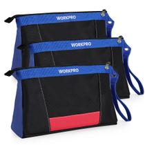 Bolsas de ferramentas WORKPRO 12, bolsa pequena pesada de 7x12", pacote com 3