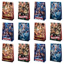 Bolsas de festa Genshii Wrestling, festa temática para crianças, 12 unidades Bolsas de festa Genshii Wrestling, festa temática para crianças, 12 unidades