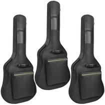 Bolsas de guitarra Mdvora, pacote com 3 unidades, impermeáveis, Oxford, para 38, 40, 41 polegadas