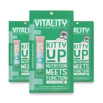 Bolsas de guloseimas para gatos Kitty Up Vitality Purê de frango 12x15ml