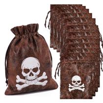 Bolsas de guloseimas piratas RICHNESS Drawstring Faux Cow Skin x24