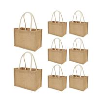 Bolsas De Juta Reutilizáveis Para Mulheres, 4-12 Peças, Bolsa Multifuncional Para Viagem, Casamento, Bolsas De Juta Reutilizáveis Para Mulheres, 4-12 Peças, Bolsa Multifuncional Para Viagem, Casamento,