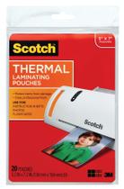 Bolsas de laminação Scotch Thermal 5 Mil, pacote com 20 unidades, 5x7 polegadas, transparente Bolsas de laminação Scotch Thermal 5 Mil, pacote com 20 unidades, 5x7 polegadas, transparente