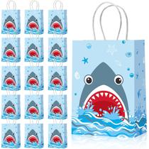 Bolsas de lembrancinhas Chrisfall Shark Blue 16 peças 21x8x16cm