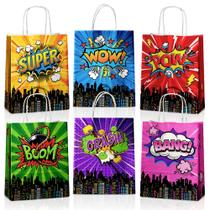 Bolsas de lembrancinhas de festa JOYGATHER Hero, 24 unidades com alças para crianças