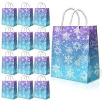 Bolsas de lembrancinhas de festa JOYGATHER Snowflake, 24 unidades com alças Bolsas de lembrancinhas de festa JOYGATHER Snowflake, 24 unidades com alças