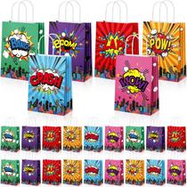 Bolsas de lembrancinhas de festa Pajean Hero Comic Kraft Paper 36 unidades Bolsas de lembrancinhas de festa Pajean Hero Comic Kraft Paper 36 unidades