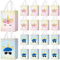 Bolsas de lembrancinhas Locmeo Unicorn reutilizáveis não tecidas x24 Bolsas de lembrancinhas Locmeo Unicorn reutilizáveis não tecidas x24